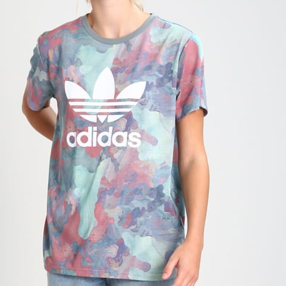 adidas Originals PASTEL CAMO-Print T-shirt-multco